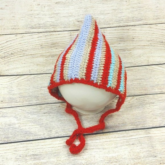 Young Child Hat Baby Knitted Winter Wool Cap Handmade Toddler Crochet Bonnet - Picture 4 of 11